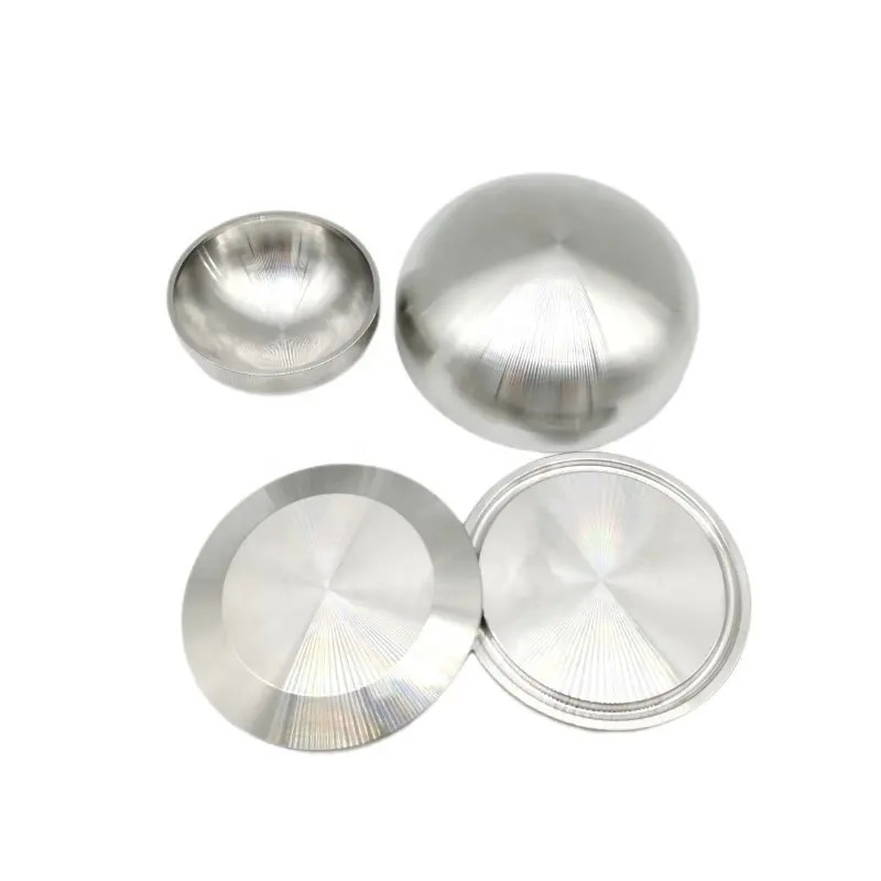 Torispherical Head Sanitary Stainless Steel Pipe Fitting Cover Butt Welded Pipe Fitting Cap