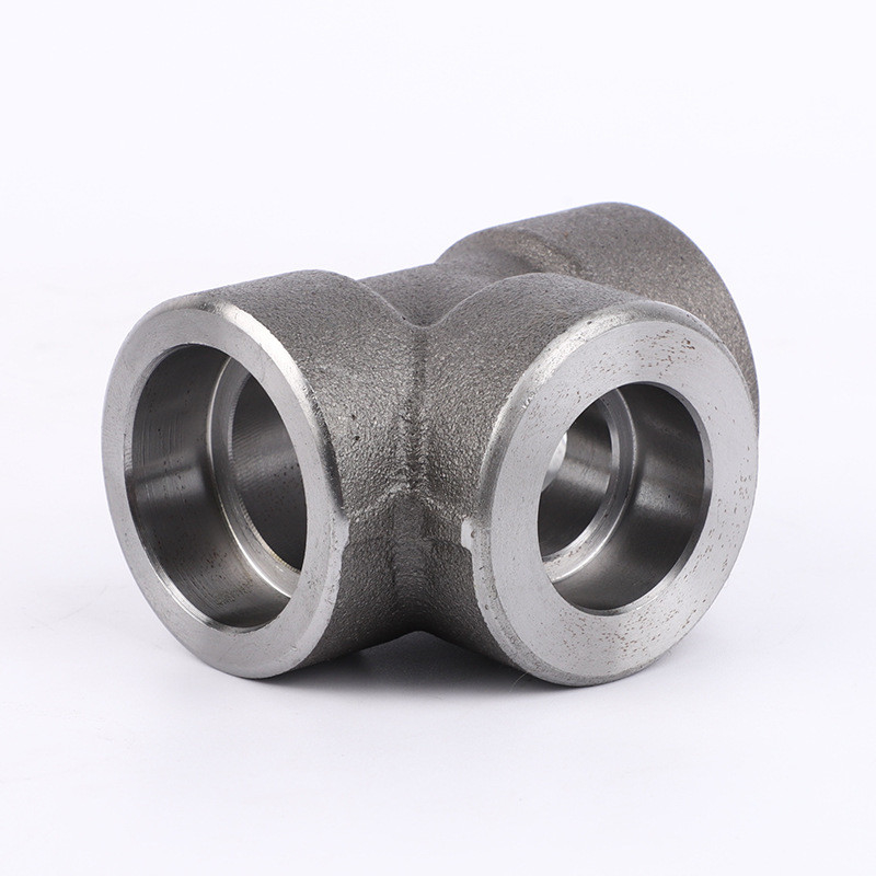 Socket Welding Tee 304 Stainless Steel Reducing Tee Forged Pipe Fittings ASME B16.9