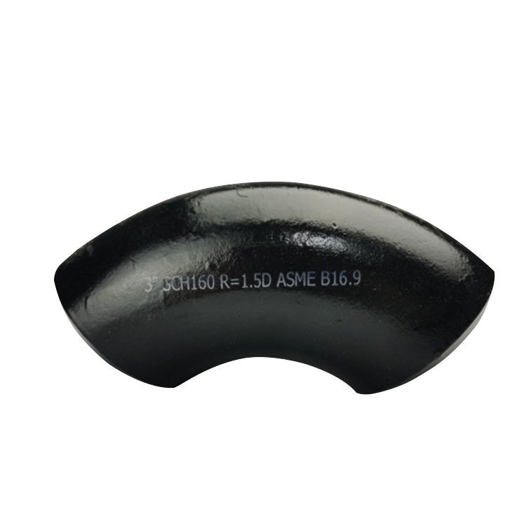 ASME B16.9 A234 90 Degree MS 1.5D Long Radius Butt Welded Carbon Steel Pipe Fittings Bend Seamless Elbows