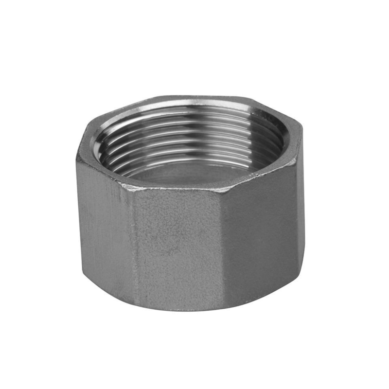Non-Standard Female Threaded 2 Inch Stainless Steel Pipe Fitting Round Cap