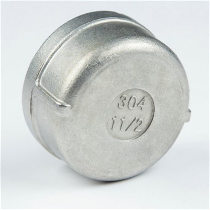 SS304 SS316L Stainless Steel Pipe Fittings Welded Oval Head Ball End Cap Fittings