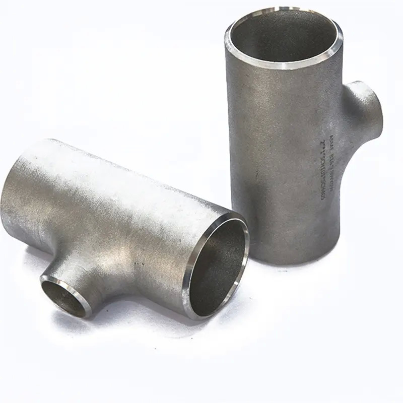 Carbon Steel And Stainless Steel 304 316l Pipe Fittings  Butt Welded Seamless Straight Equal Cross Tee