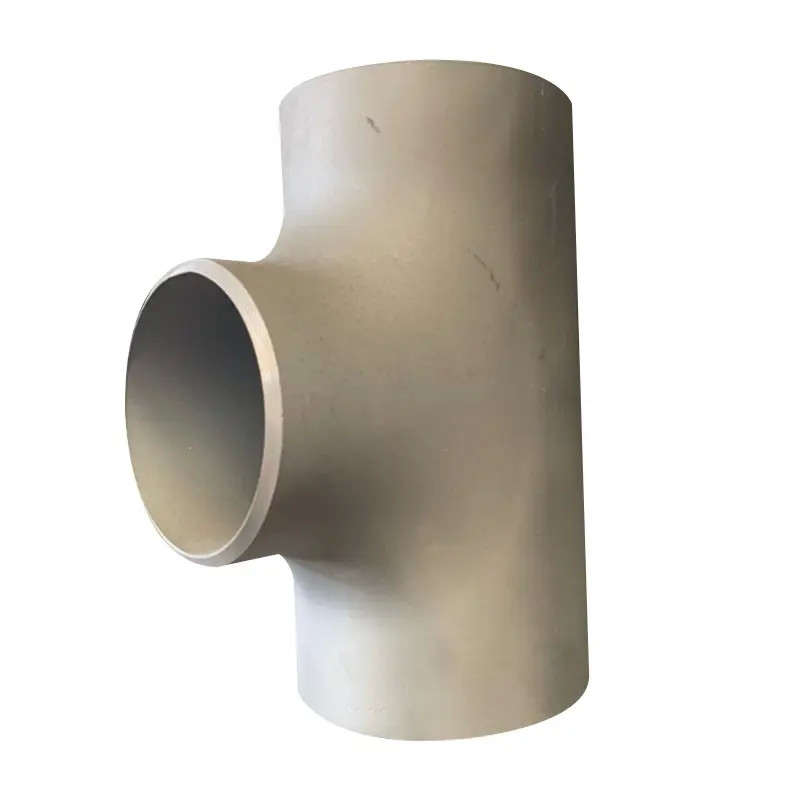 Ti alloy R50400/GR.2 8inch schedule 40 titanium tee butt weld Tee pipe fittings