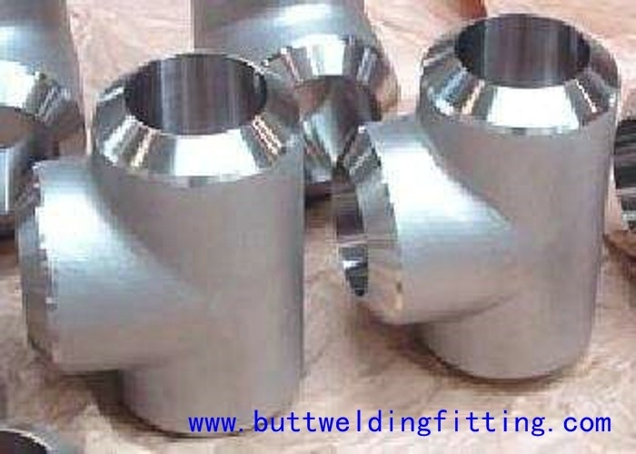 ASME B16.9 WP304H Seamless / Weld Stainless Steel Pipe Tee , Thickness Sch10-160