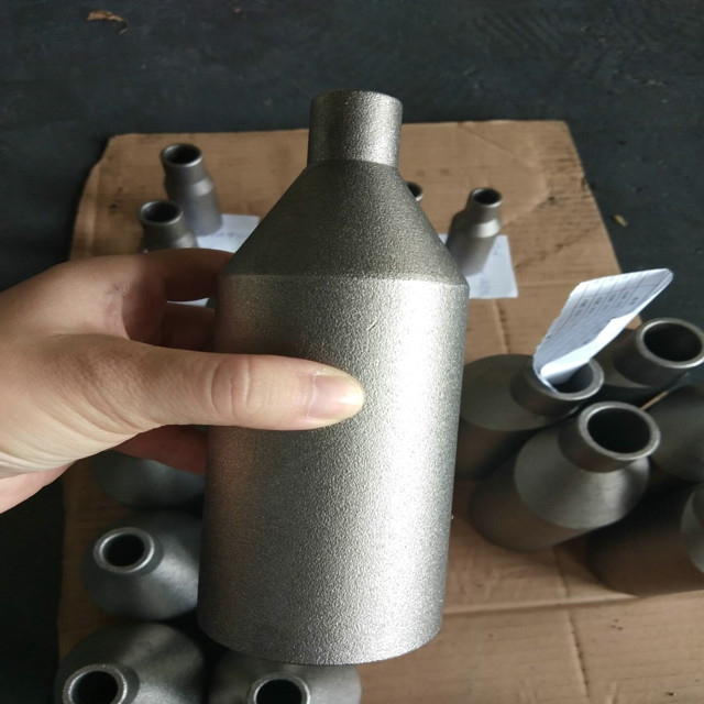 TOBO Customized Titanium Alloy Swage Nipple ASTM B861 GR2 2'' X 1'' SCH10S X SCH40S Forged Pipe Fittings