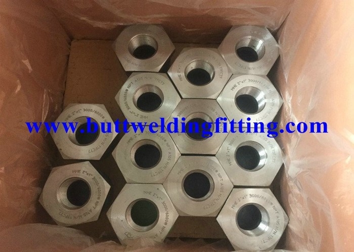 Hexagonal Bushing Forged Pipe Fittings 2” x ¾” 3000 / 6000 PSI NPT A105