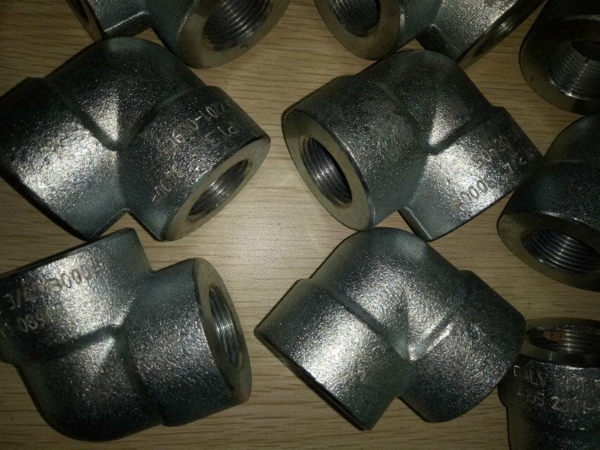 ASTM A105 Galvanized 90 degree Forged Pipe Fittings 3/4 Inch Elbow