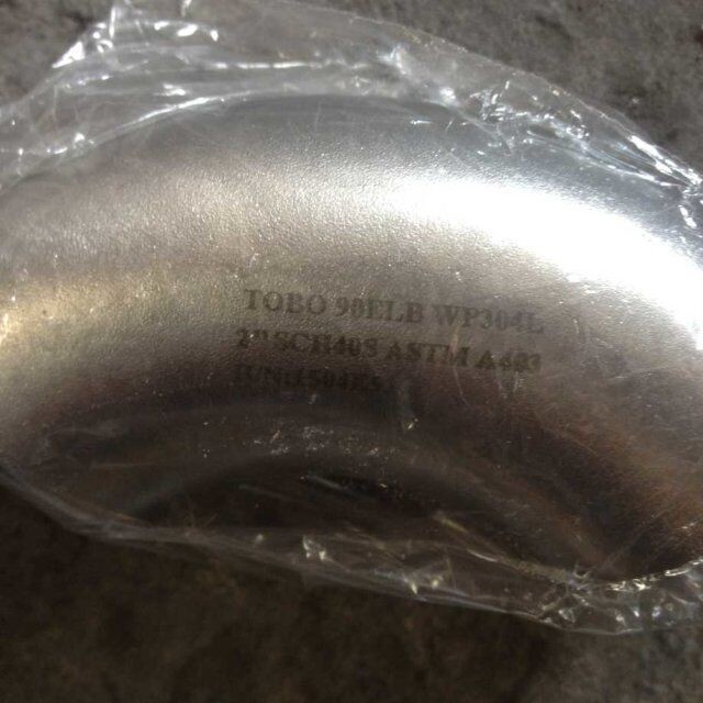 WP304H Stainless Steel Butt Weld Fittings Long Radius 90 Degree Elbow DN15 - DN1200