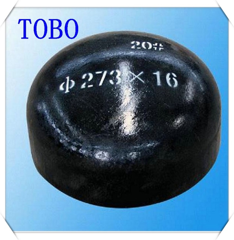 TOBO Butt Weld Fittings Caps BS , NPT , DIN Standards Malleable Iron Pipe Fitting Cap