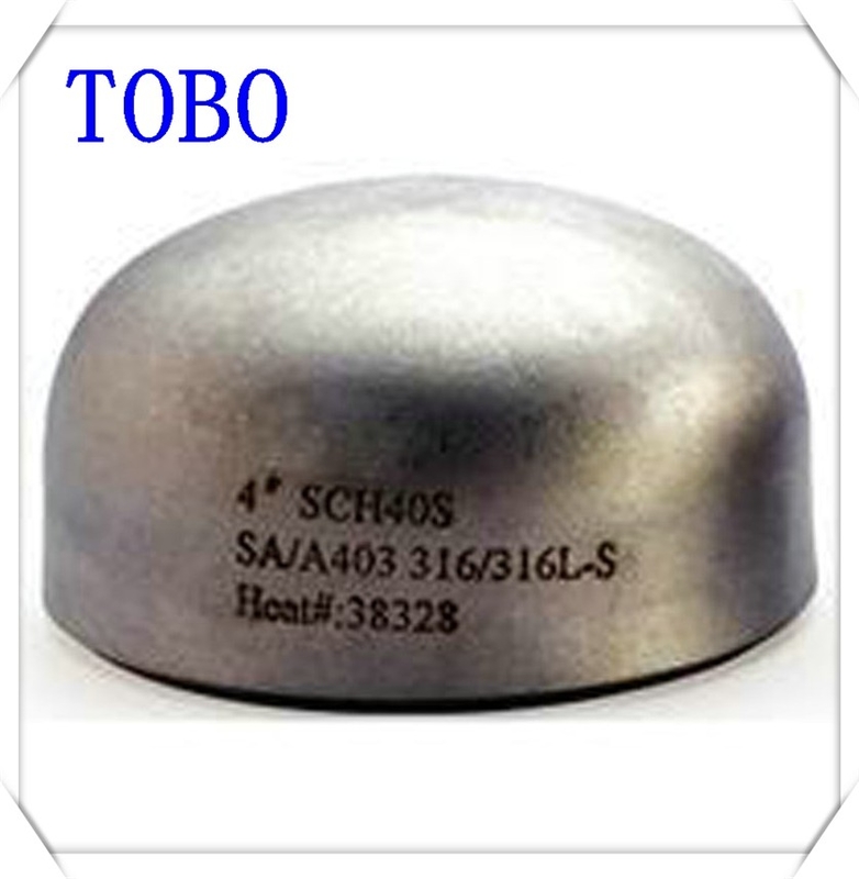 High Yield Carbon Steel 2 Inch Stainless Steel Pipe Cap , Tube End Caps