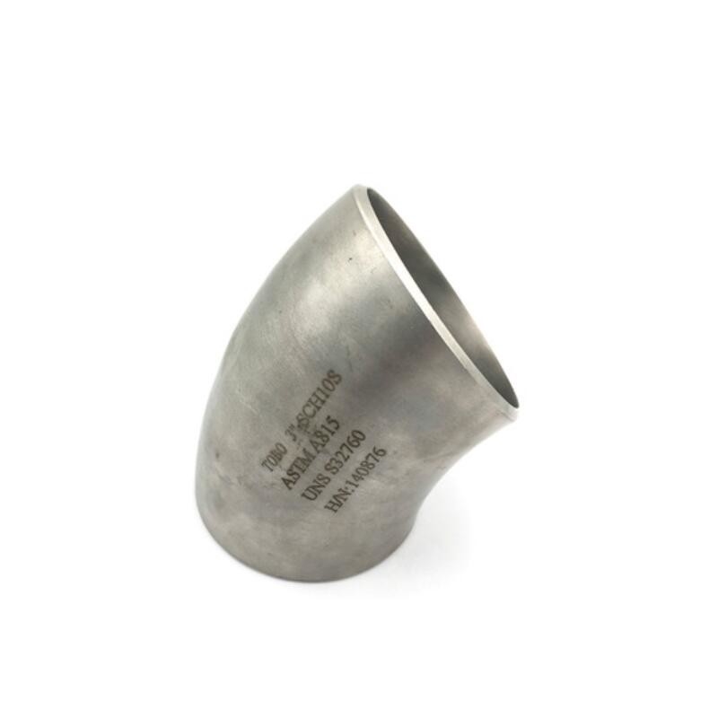 BW Fittings Nickel Alloy Incolony 800 800H 800HT 825 STD 45 Degree Elbow STD Pipe Fitting For Industry