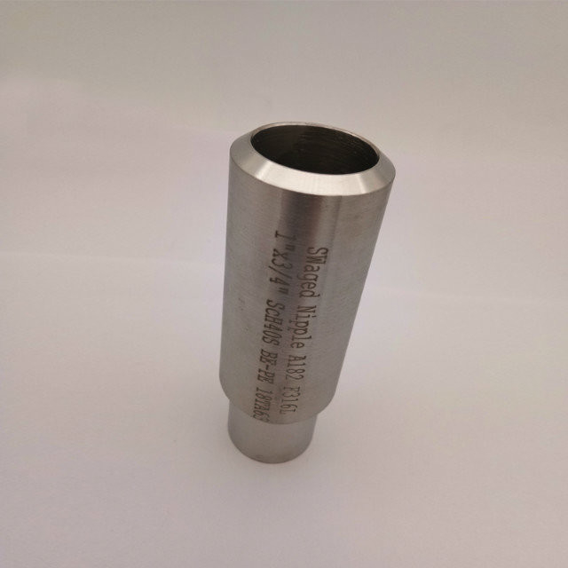 Forged Pipe Fittings Swaged Nipple Stainless Steel 316L Sch80 2