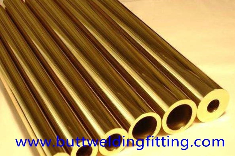 Seamless Copper Nickel Tube 0.8 - 1.5mm Wall Thickness CuNi 90/10