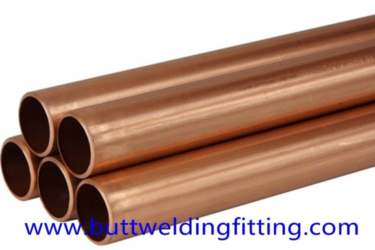 JIS GB CuNi 70/30 Seamless Copper Nickel Pipe / Water Heater Tube