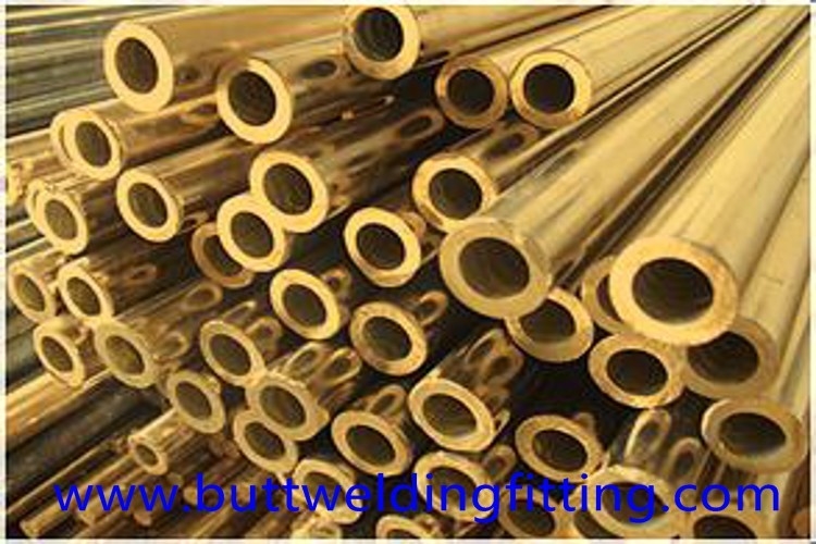 CuNi90/10 Copper Nickel Tube / Straight Copper pipe CuNi 90/10 6 - 12m Length