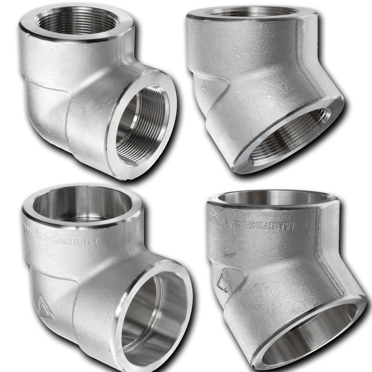 ASTM B466 UNS C70600 CuNi 90/10 Forged Pipe Fittings , 90 Degree Butt Welding Elbow