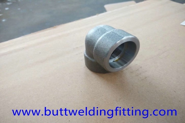 Forged Pipe Fittings UNS S32750 90D Socket Welded Elbow ASME B16.11