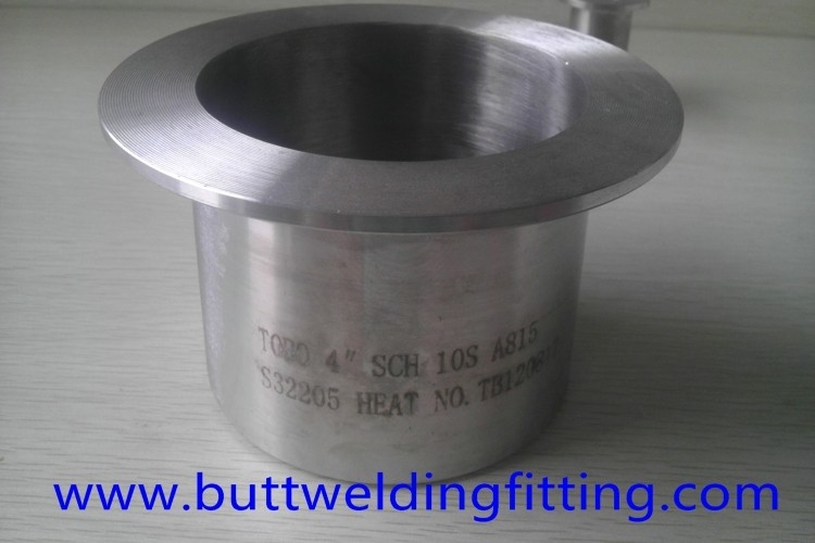 Butt Weld Fittings 4'' SCH10S Stub End ASTM A815 UNS S32205 ANSI B16.9