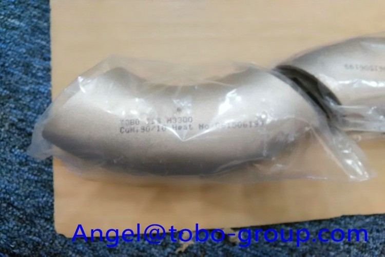 CuNi 90 / 10 1 / 2'' Sch10s Ansi b16.9 Butt Weld Fittings / 90 Degree Elbow