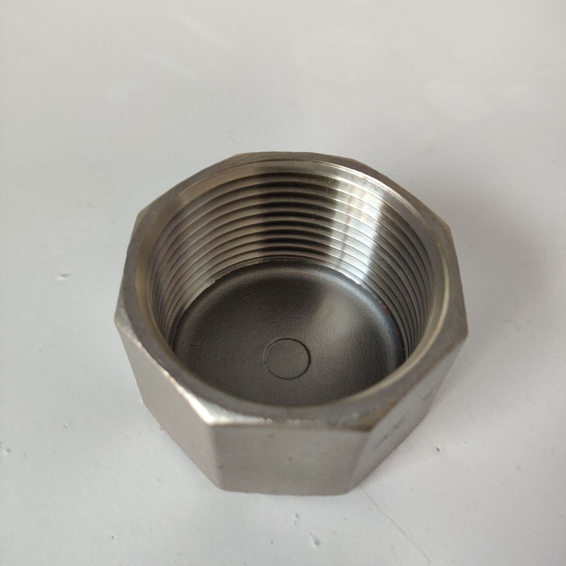 Stainless steel Cap threaded End Industrial pipe Fittings SS304 4