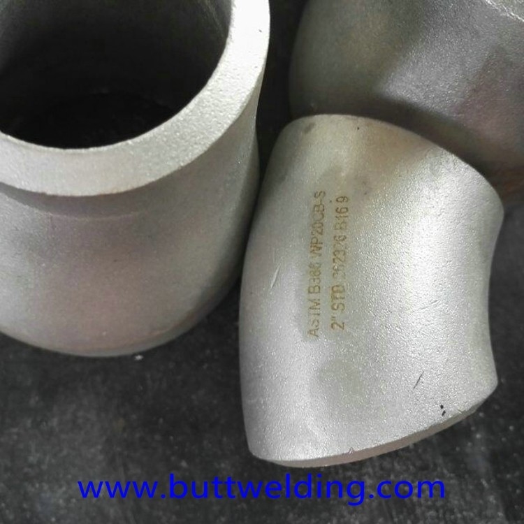 45D 2" Elbow Sch40 ASME B16.9 2507 Stainless Steel Elbow , Super Duplex ASTM A32750 Pipe Fitting