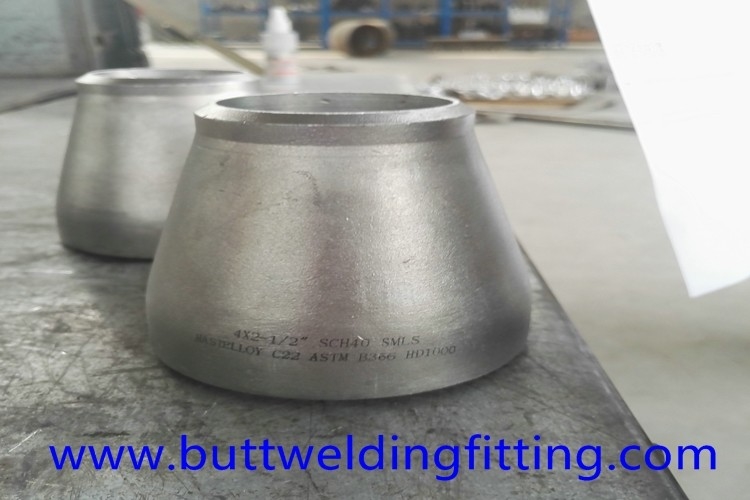 Butt Weld Fittings Nickel Alloy C22 Concentric Reducer ASME B16.9 2 1/2'' SCH40