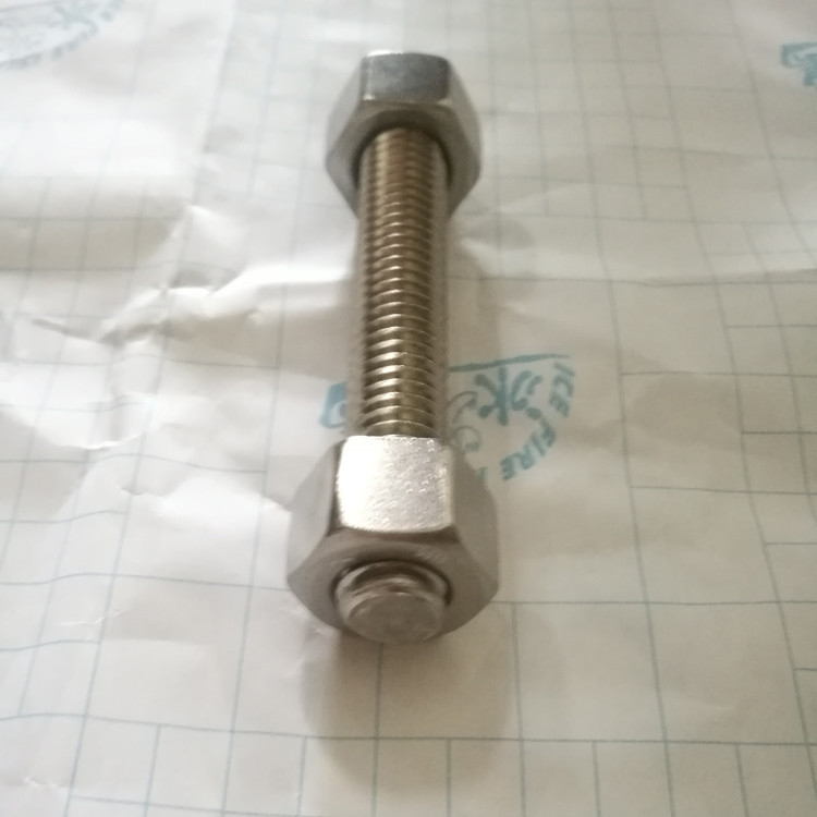 Hex Head Stainless Steel 12*150mm 316L Stud Bolt and Nuts Forged Pipe Fittings