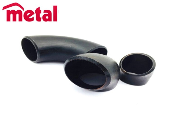 Black Butt Weld Fittings Short Radius 45D Elbow 5" Sch40 Plain Carbon Steel Material