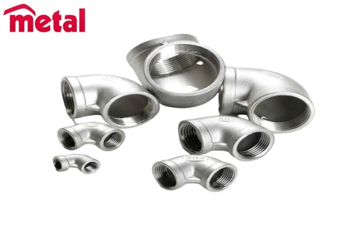 DN25 1inch 90 degree threaded elbow fittings stainless steel 304 Sch80 Pressure2000 hot sale ANSI b16.5