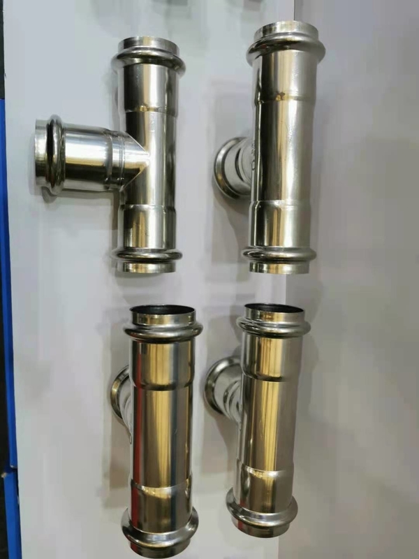 Sanitary 316l Stainless Steel Reducer Tee With Quick Connection Fitting