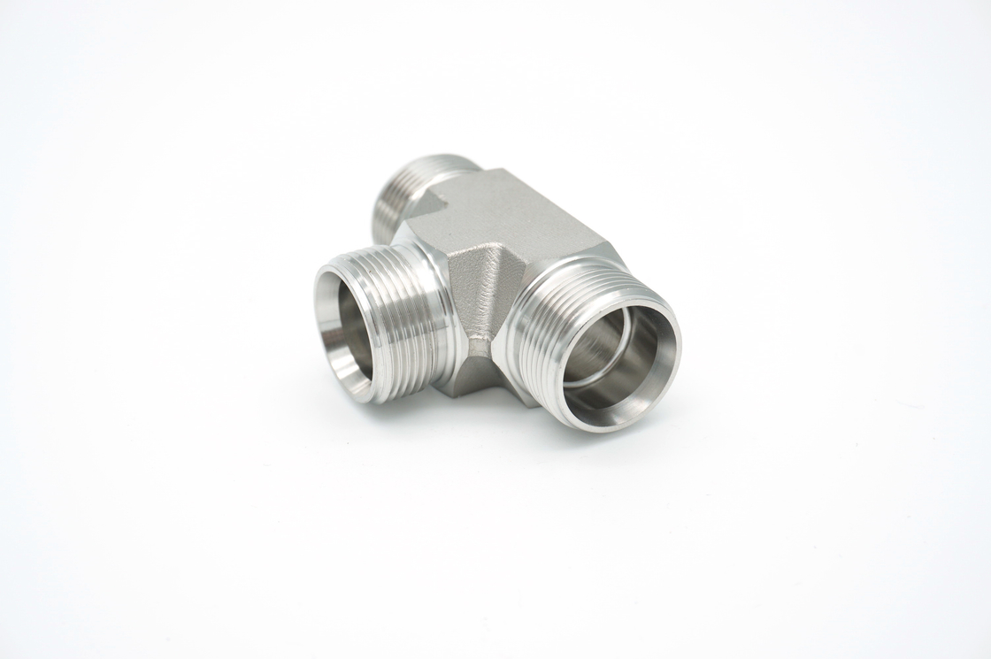 Brand New Stainless Steel Equal Tees Male Tube Adapters For Hydraulic Fittings