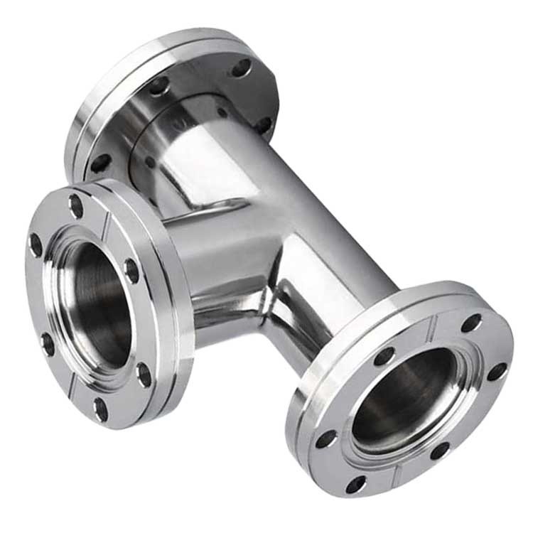 Stainless Steel Vacuum CF Flange Equal Tee