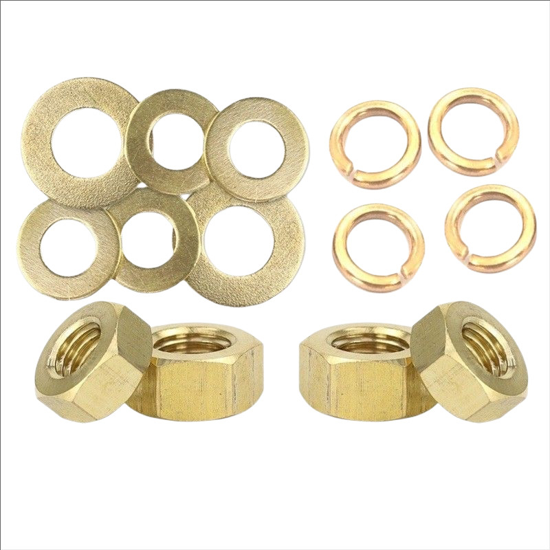 China Fastener Factory Copper Products Copper Nuts Brass Hardware Standard Parts