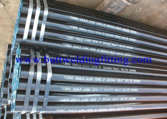 Black Painting API Carbon Steel Pipe 2m - 16m / Large Diameter Steel Tube