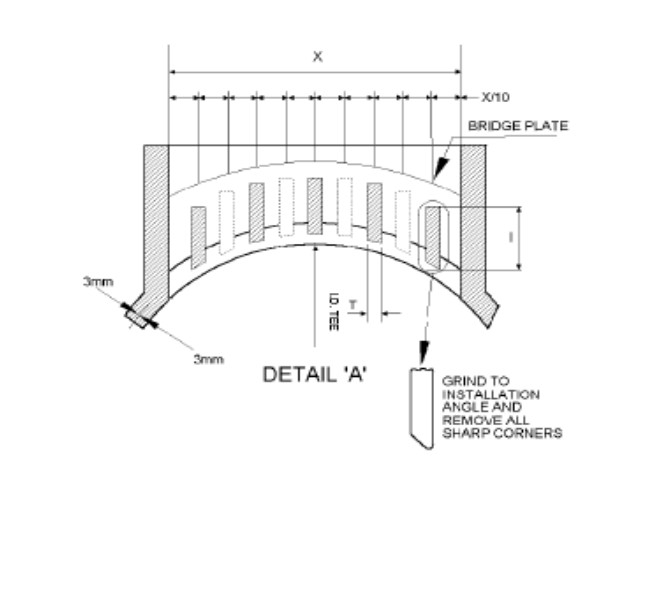 DN200 X DN150 SCH 80 X SCH 40S  REDUCING BARRED TEE 300# ASTM A403 WP 316L