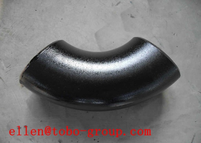 API MSS JIS DIN 90 Degree Carbon Steel Pipe Elbows Black 1.5D - 10D R