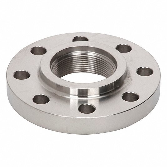 316 Stainless Steel 1/2 In Pipe Size 3/4 In Flange Outside Dia Threaded Flange