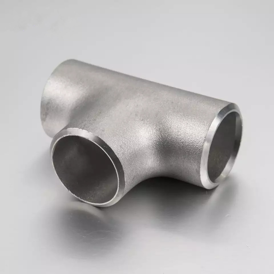 ASME B16.9 Butt Weld Pipe Fitting Duplex Stainless Steel 2205 2507 254SMO Equal Tee