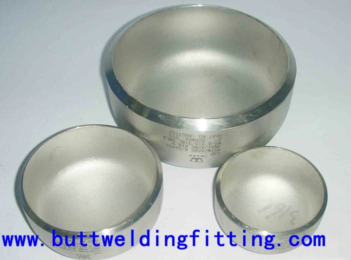 Stainless Steel metal pipe caps ASTM  WP304 / 304L  WP316 / 316L  WPS 31254