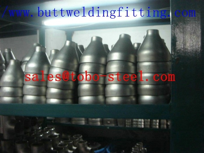 Polished Stainless Steel Reducer Silver Casting Shape For Pipeline System