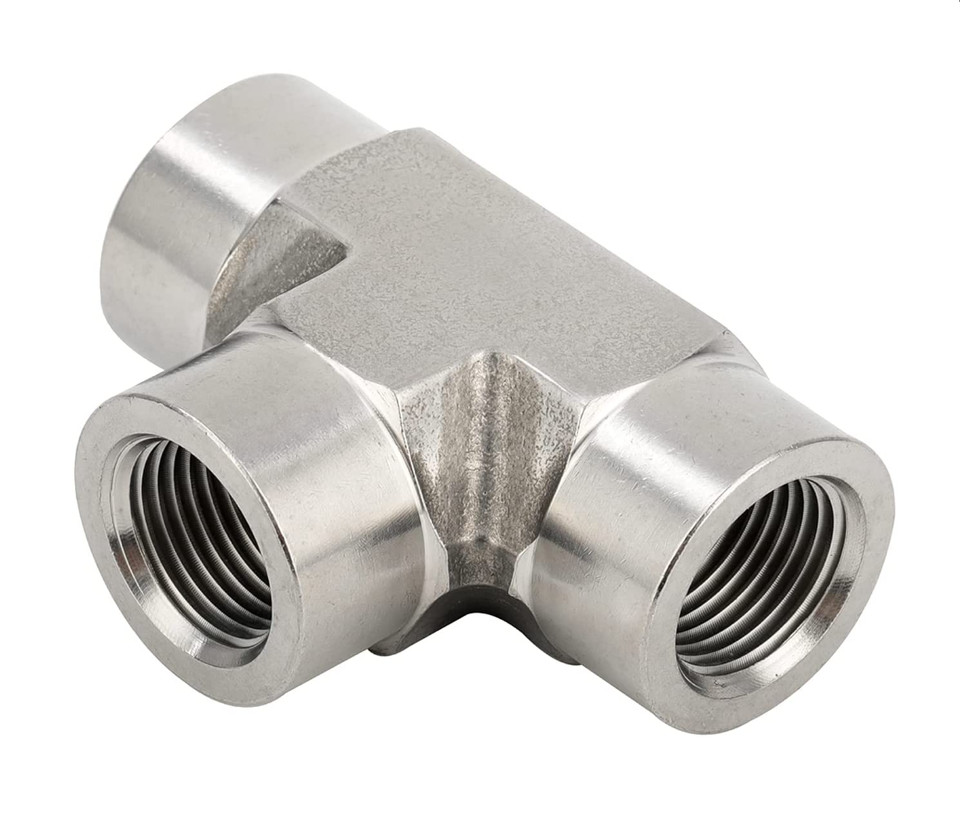 304 Stainless Steel Forged Tee 1/8