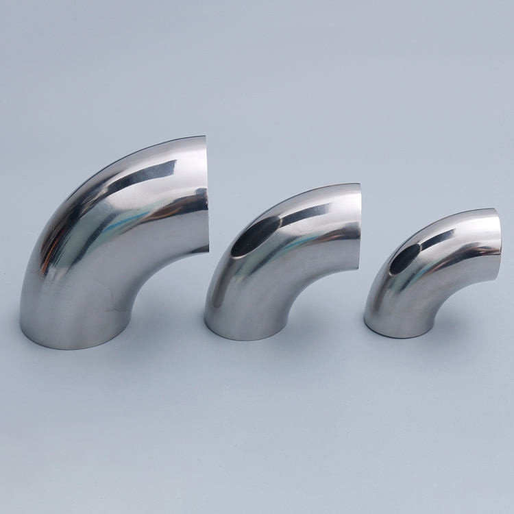 Sanitary Stainless Steel Pipe Fitting Elbow Male Elbow 1/4 Bsp X 8 Mm Od Pipe Bending Pipes