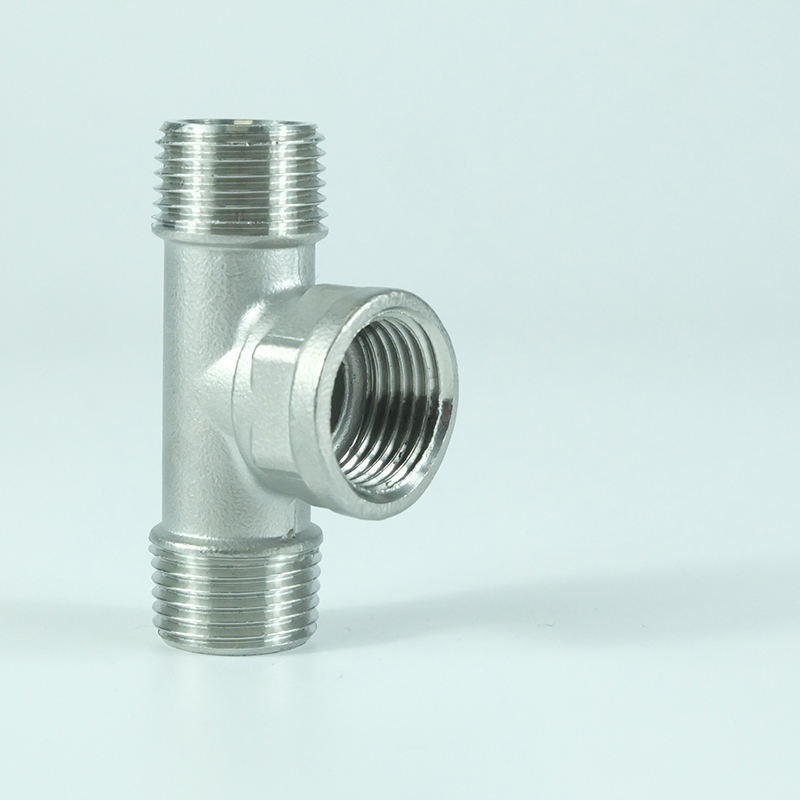ss304 ss316 Male Female pipe fitting tees forging female thread bsp reducer tee