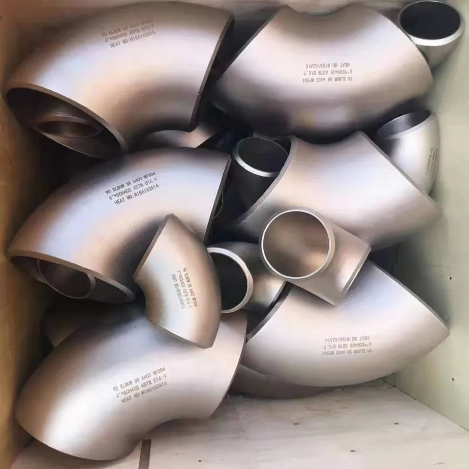 Stainless Steel Elbow Pipe Fittings 90 Degree 4inch Sch40 Long Radius Elbow