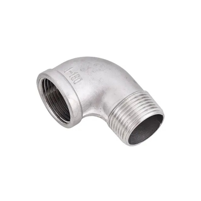 304 316L Stainless Steel Pipe Fitting 90 Degree Forging Female And Male Connection Thread Bsp Elbow