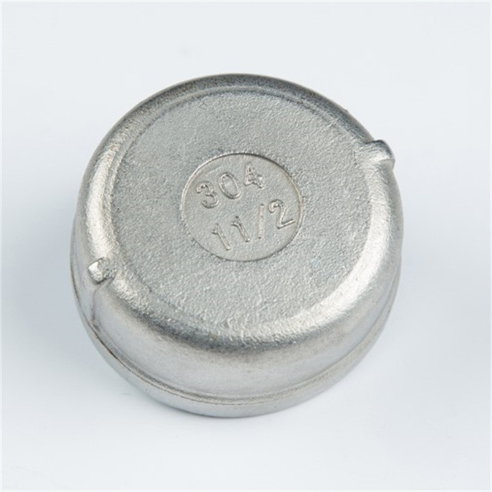 SS304 SS316L Stainless Steel Pipe Fittings Welded Oval Head Ball End Cap Fittings