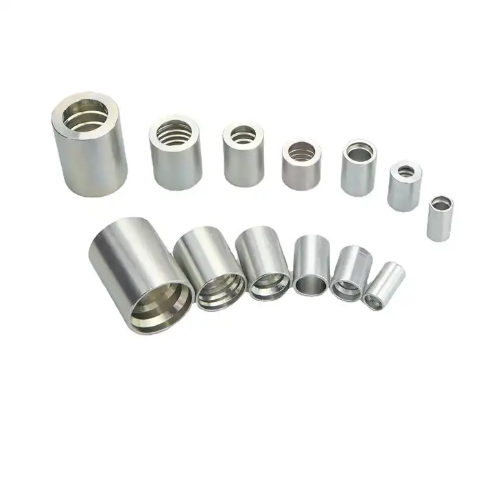 Forged Pipe Fittings Hydraulic Hose Ends For Hydraulic Ferrule Fittings Crimp Couplings Sleeve Fitting