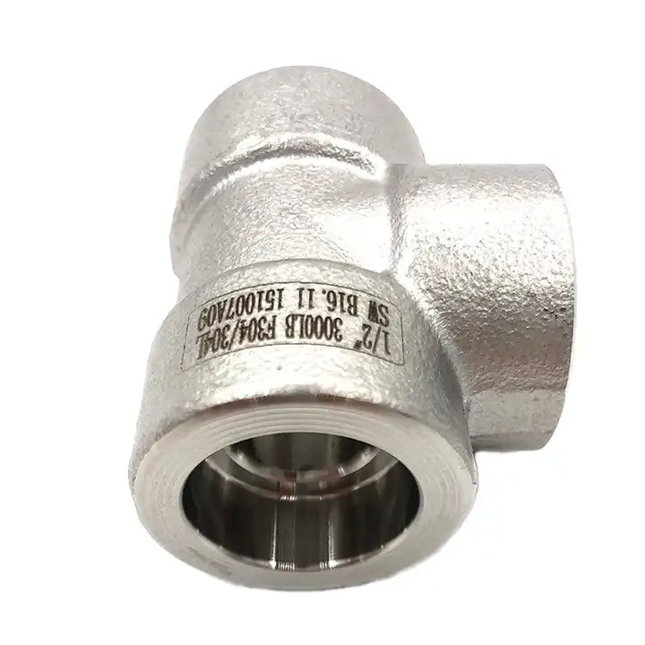 SCH80 1-24'' High Precision Nickel Alloy B366 WPNIC11 Incoloy 800HT Socket Welding Tee