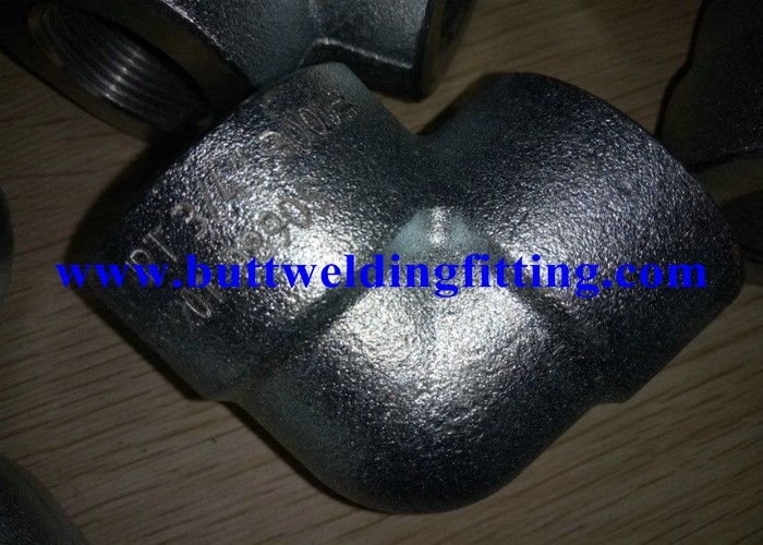 ASTM A105 Galvanized Forged Steel Pipe Fittings 90 Degree 0.75 Inch Elbow