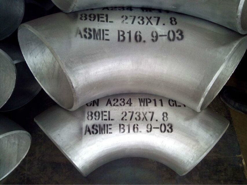 Stainless Steel Pipe Butt Weld Fittings Long Radius 90 Degree Elbow